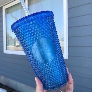 Starbucks Japan exclusive sapphire blue studded cup tumbler grande